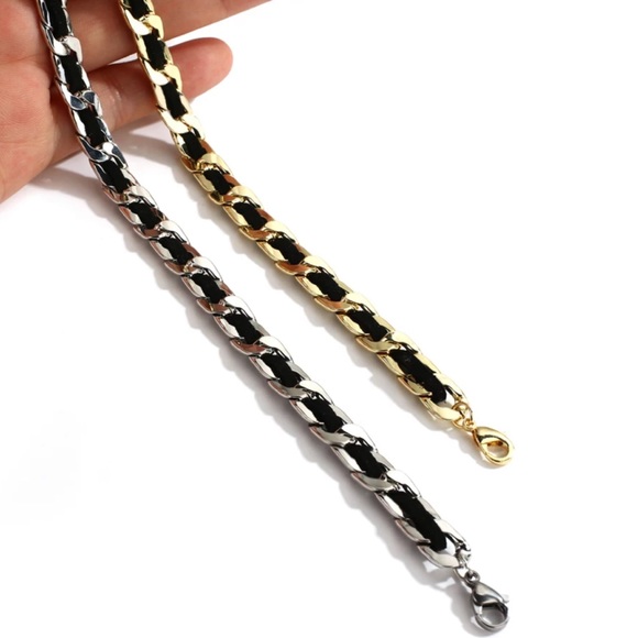 GP chic leather chain choker - Picture 3 of 4